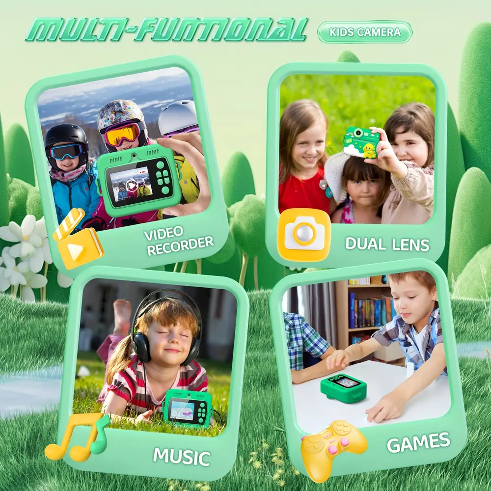 Appareil photo instantané enfant HD 1080p – caméra jouet avec impression photo – Image 9