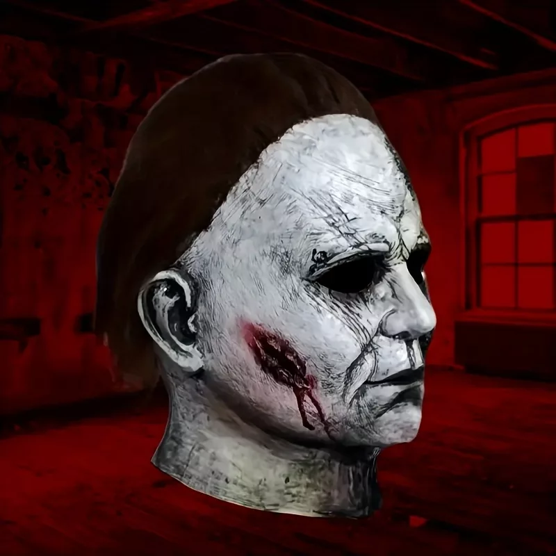 Masque d’horreur réaliste Michael Myers – visage ensanglanté effrayant – Image 7