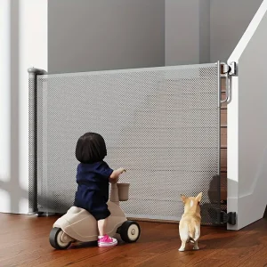 Barrière de sécurité extensible sans perçage – pour bébé et animaux, usage intérieur