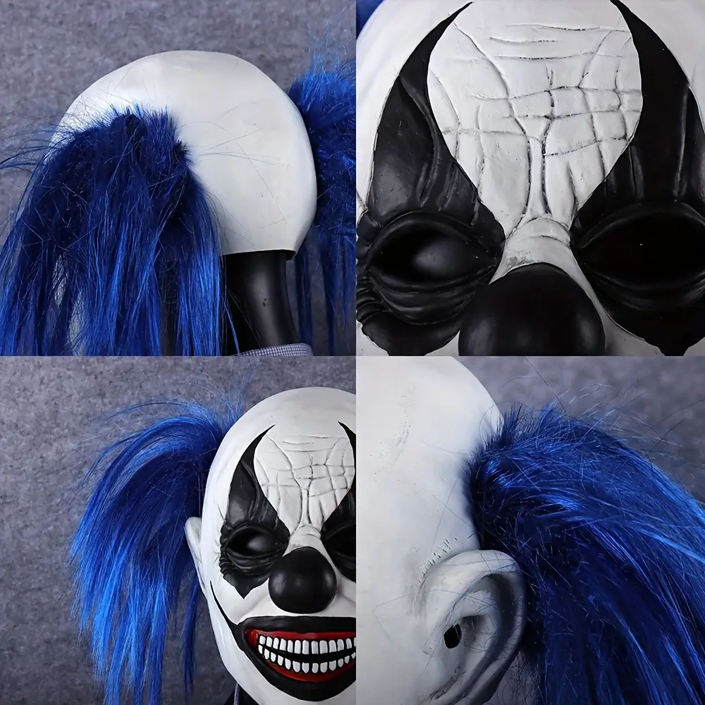 Masque clown effrayant en latex pour adulte – idéal Halloween et soirées déguisées – Image 5
