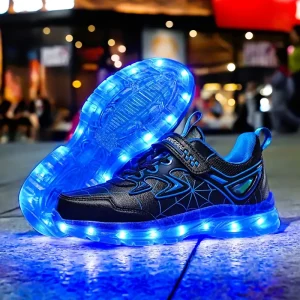 Baskets LED rechargeables USB – chaussures lumineuses unisexe pour sport et loisirs