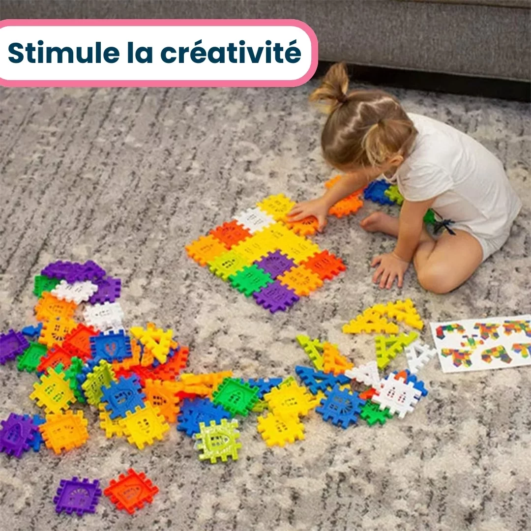 Jeu Enfant de Blocs de Construction Montessori Éducatif 2 ans, 3 ans et 4 ans – Image 2