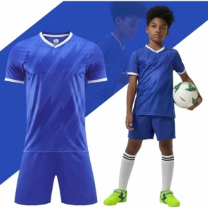 Maillot de foot enfant – Confort respirant pour jeunes sportifs – Idéal entraînements et matchs