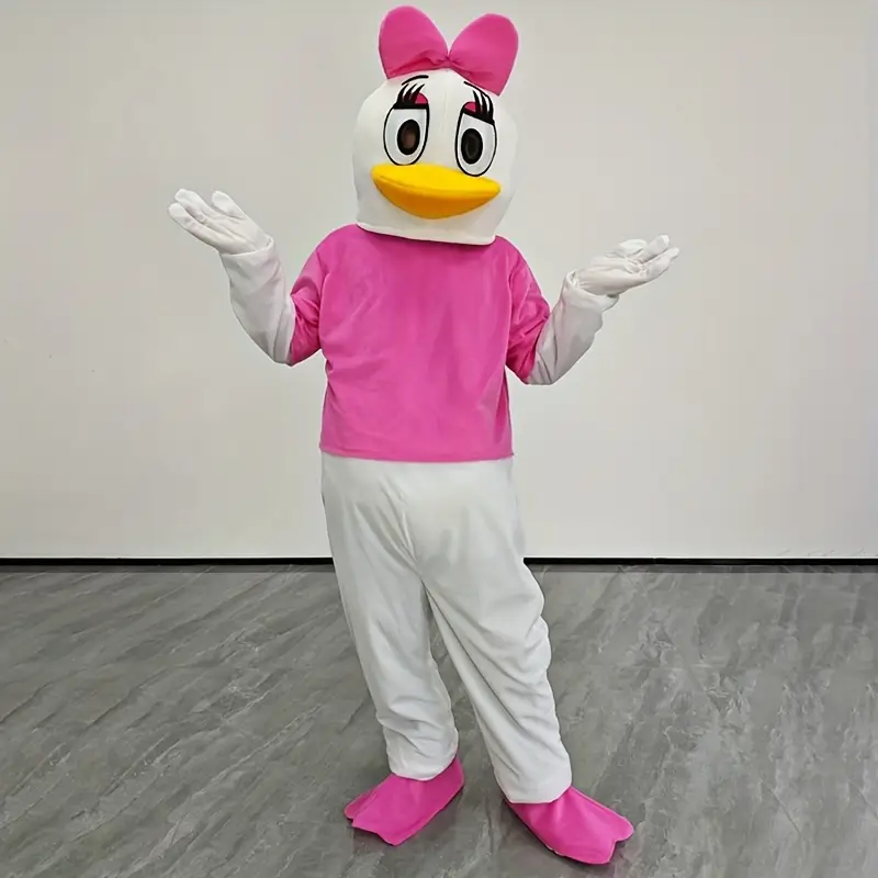 Costume mascotte Daisy Duck adulte – déguisement peluche style Disney