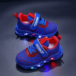 Baskets LED enfants – chaussures lumineuses rechargeables pour garçon sporty
