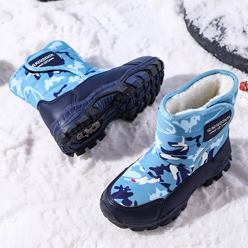 Bottes de neige enfant camouflage imperméables – chaleur et confort hivernal – Image 7