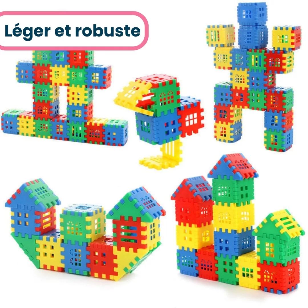 Jeu Enfant de Blocs de Construction Montessori Éducatif 2 ans, 3 ans et 4 ans – Image 3