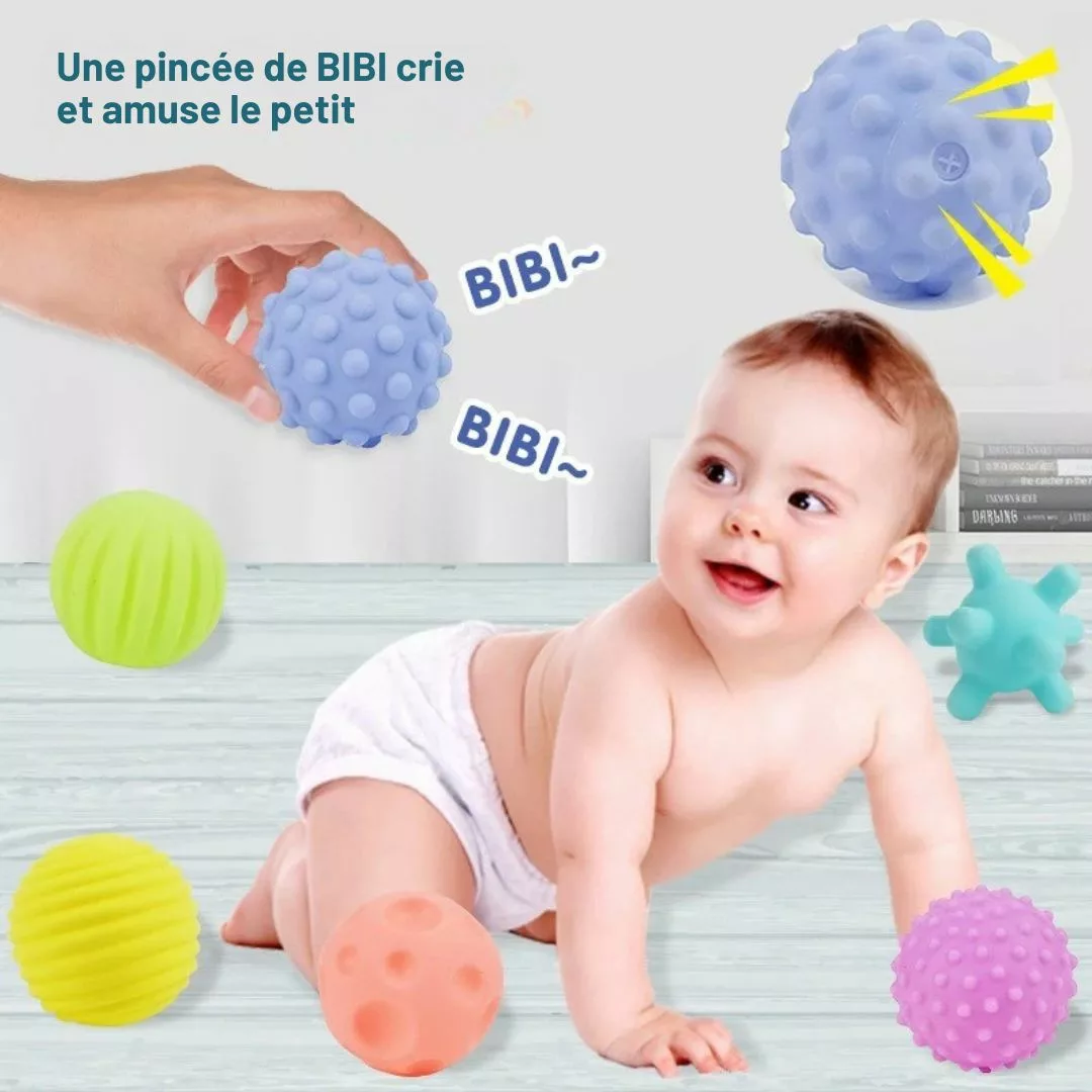 Balle sensorielle bébé – Éveil ludique dès la naissance, stimule les sens et la motricité – Image 3