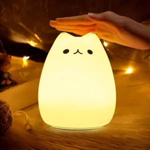 Lampe de chevet enfant – Veilleuse LED douce et rassurante pour nuits paisibles – Design mignon et sécurisé