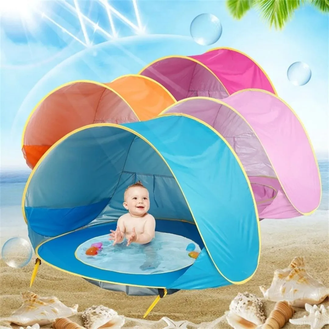Tente de plage pour bébé – Protection UV 50+, anti-vent et moustiques – Idéale pour sorties en famille