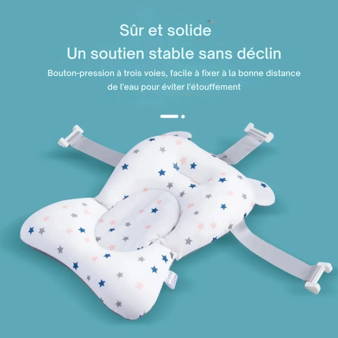 Transat de bain bébé – Sécurité et confort pour nouveau-né – Maintien ergonomique antidérapant – Image 4