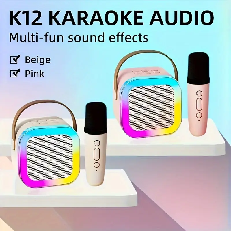 Mini haut-parleur Bluetooth avec changement de voix et lumière LED intégrée – Image 8