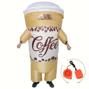 Costume gonflable tasse à café drôle – déguisement USB original Halloween