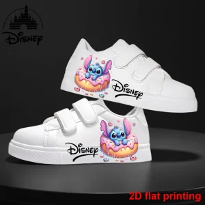 Baskets blanches casual Stitch style sport extérieur pour enfants