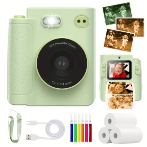 Appareil photo instantané enfant 1080p avec écran tactile – prise facile et ludique