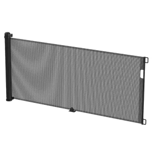 Barrière escalier rétractable en aluminium et PVC – sécurité enfant intérieur/extérieur