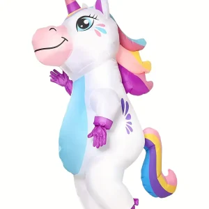 Costume gonflable licorne adulte – déguisement drôle et original cavalier