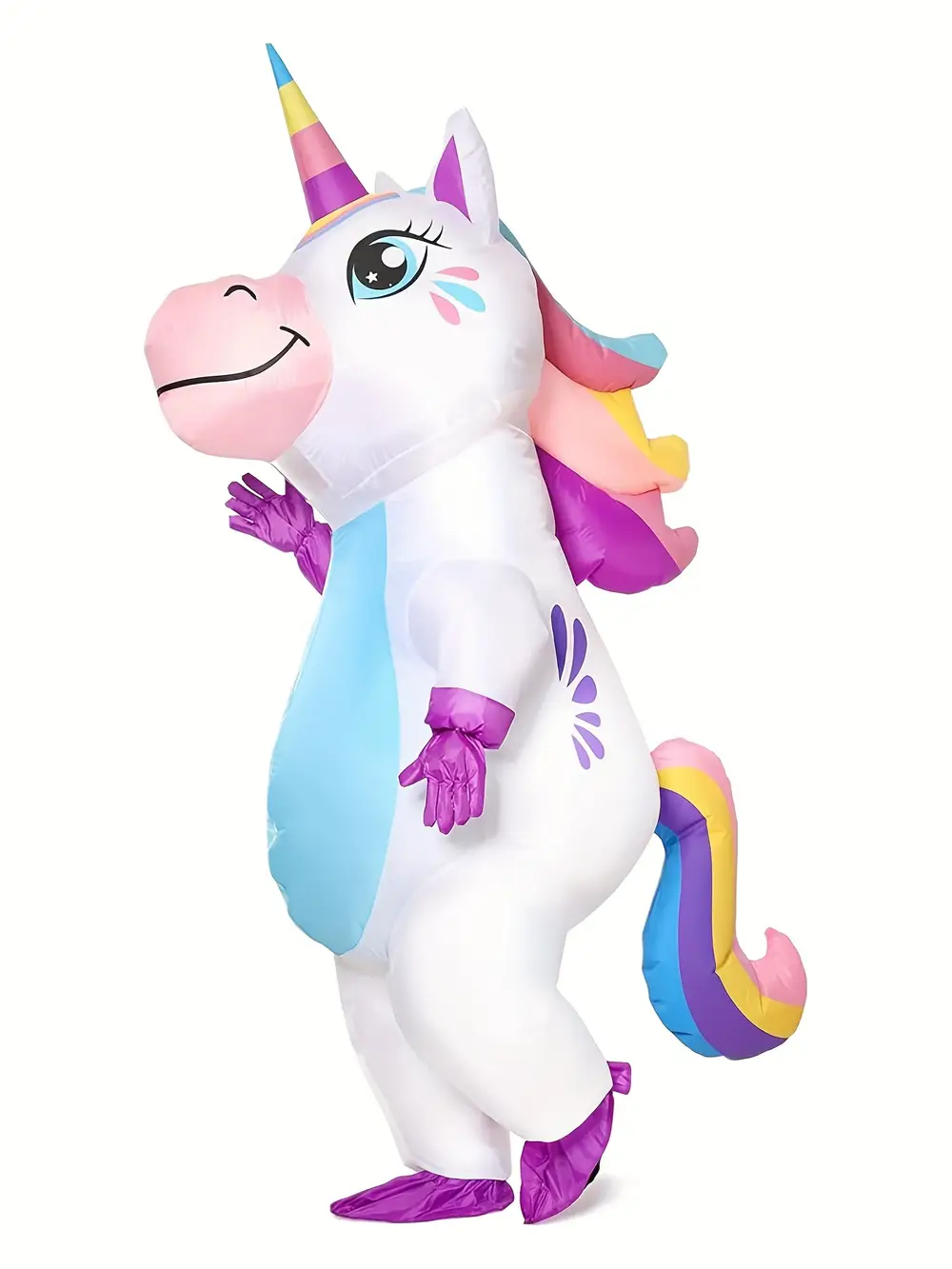 Costume gonflable licorne adulte – design pastel mignon idéal fêtes et Halloween – Image 2
