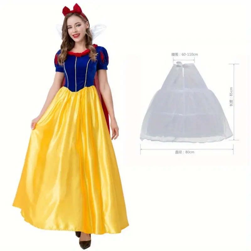 Déguisement Blanche Neige adulte femme – costume princesse cosplay Halloween – Image 7