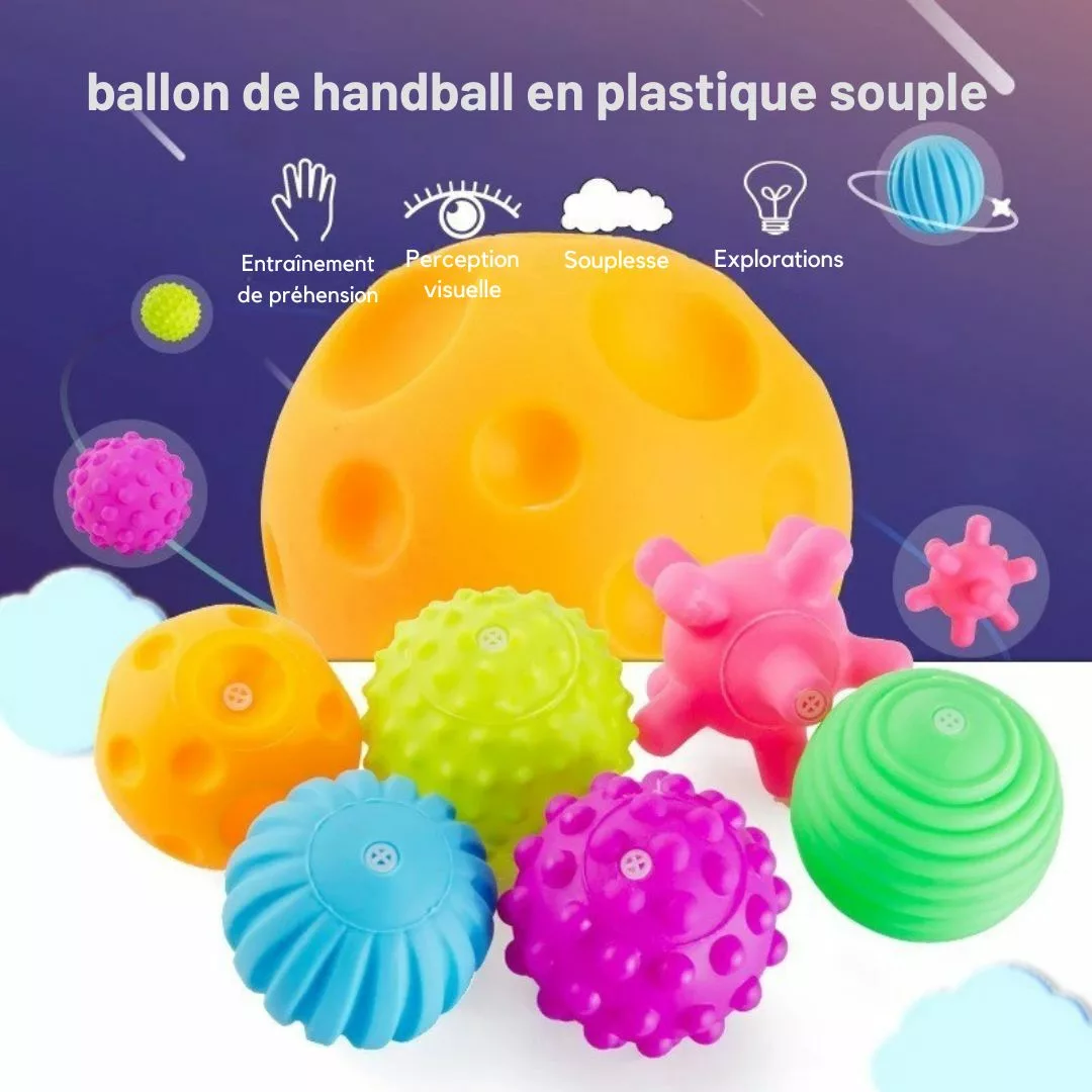 Balle sensorielle bébé – Éveil ludique dès la naissance, stimule les sens et la motricité – Image 2