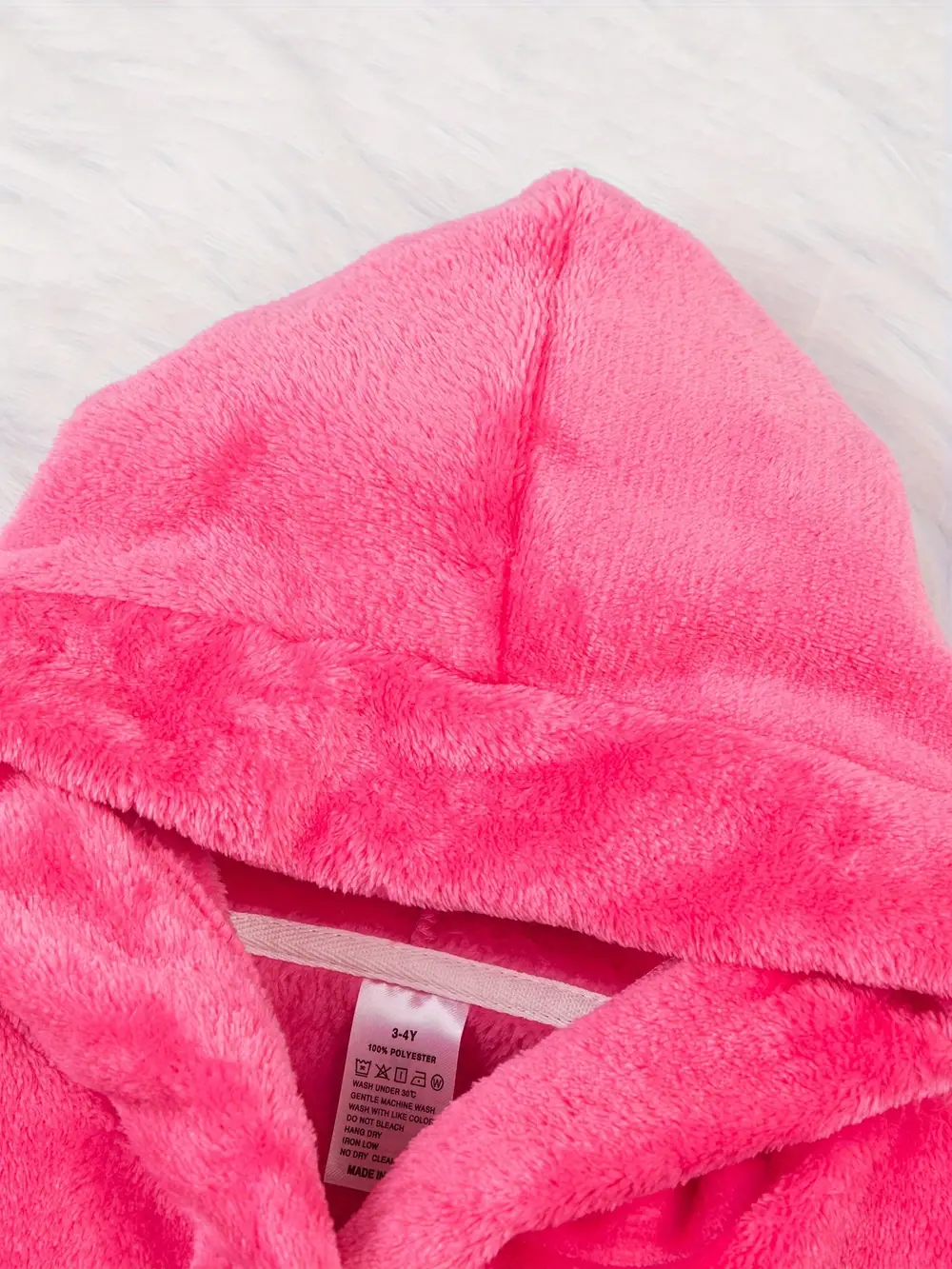 Peignoir enfant doux avec capuche et ceinture – confort cocooning fille – Image 4