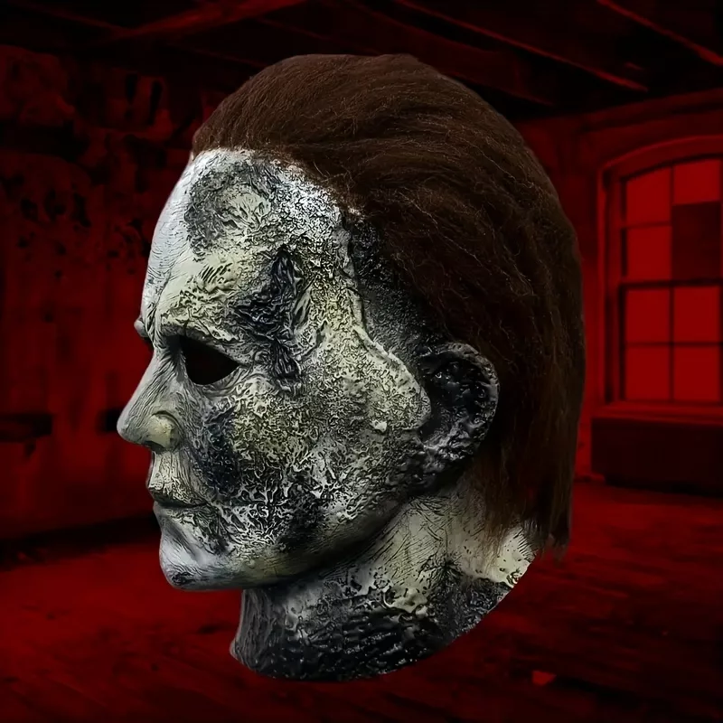 Masque d’horreur réaliste Michael Myers – visage ensanglanté effrayant – Image 5