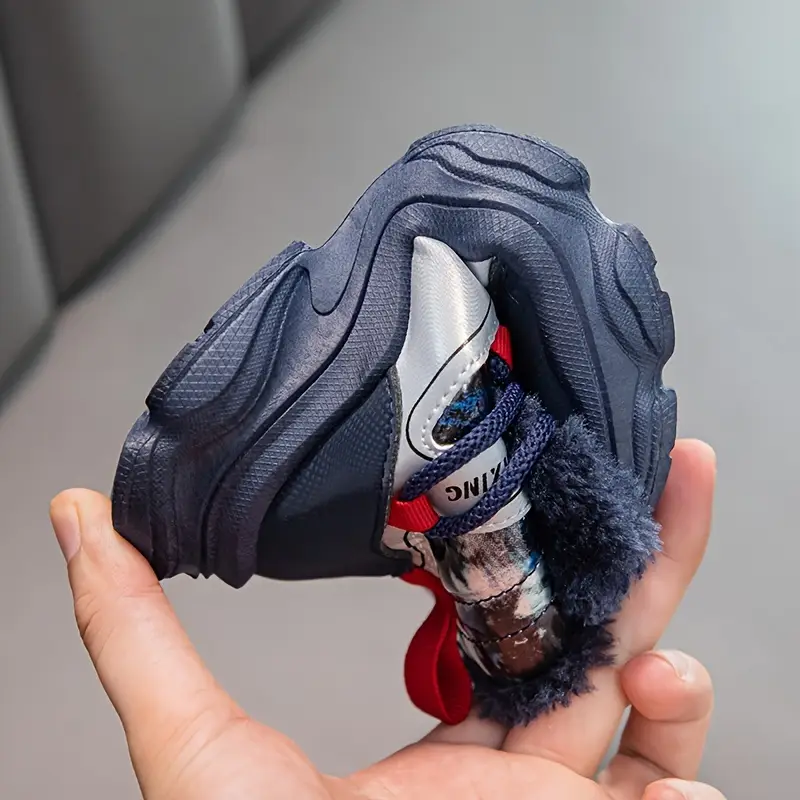 Bottes de neige fille fourrées polaire – montantes confort avec lacets élastiques – Image 6