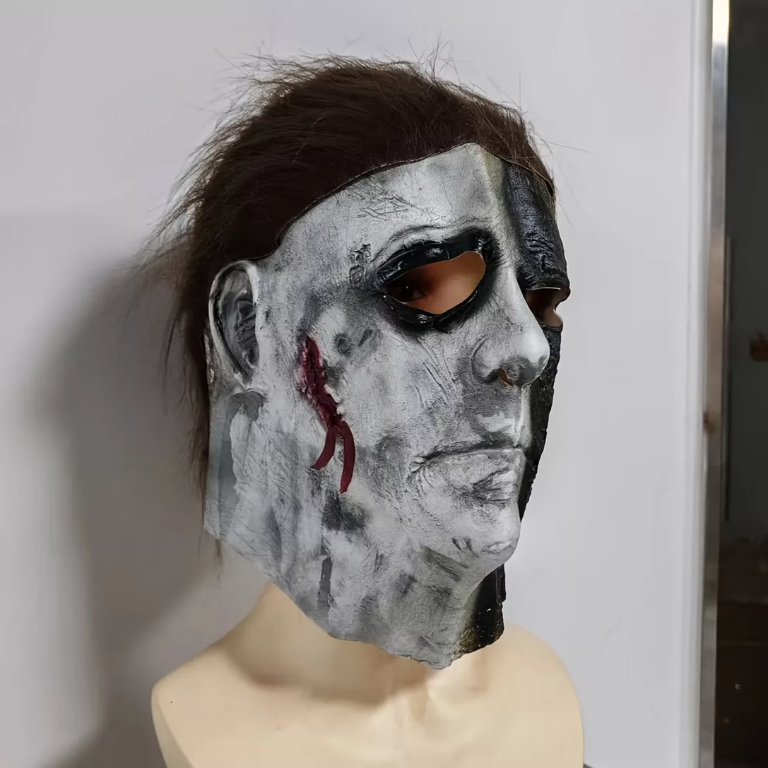 Masque d’horreur réaliste Michael Myers – visage ensanglanté effrayant – Image 9