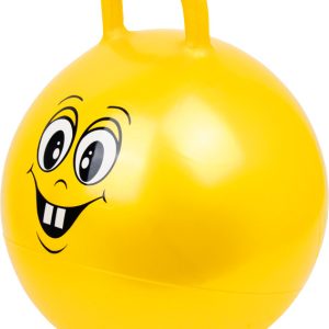 Balle Sauteuse « Smiley » Jaune avec Poignée (Ø 45 cm)