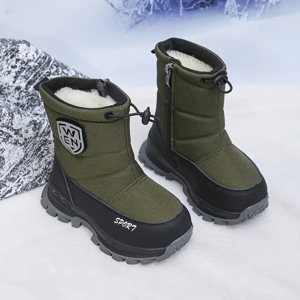 Bottes de neige enfant imperméables fourrées hiver – garçon et fille confortables – Image 7