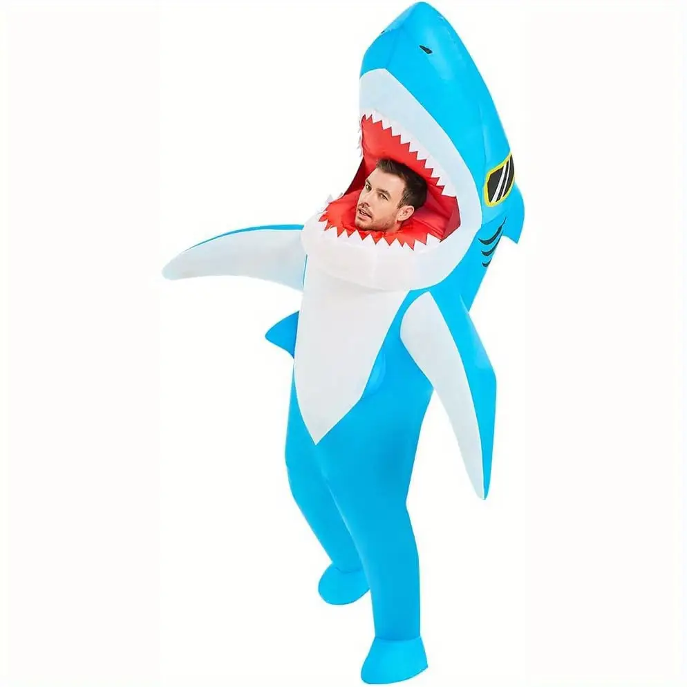 Costume requin gonflable adulte – déguisement original pour fête et carnaval – Image 4