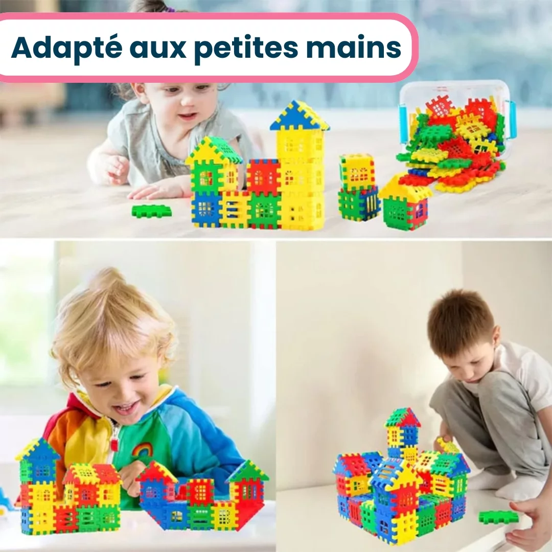 Jeu Enfant de Blocs de Construction Montessori Éducatif 2 ans, 3 ans et 4 ans – Image 5