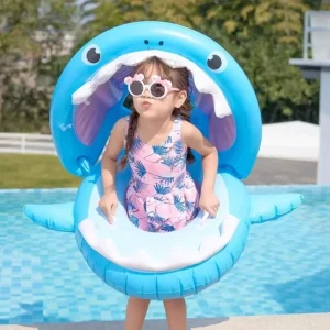 Bouée baby shark – Sécurité et fun pour bébé dès 1 an – Parfaite pour barboter en toute confiance