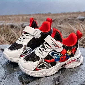 Baskets garçon à motif cartoon – chaussures confort respirantes casual