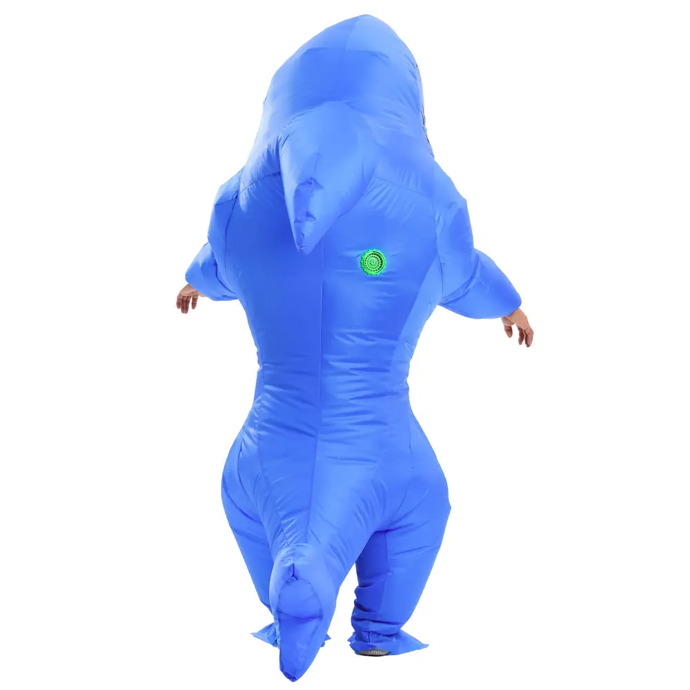 Costume requin gonflable adulte avec ventilateur – déguisement intégral festif – Image 9