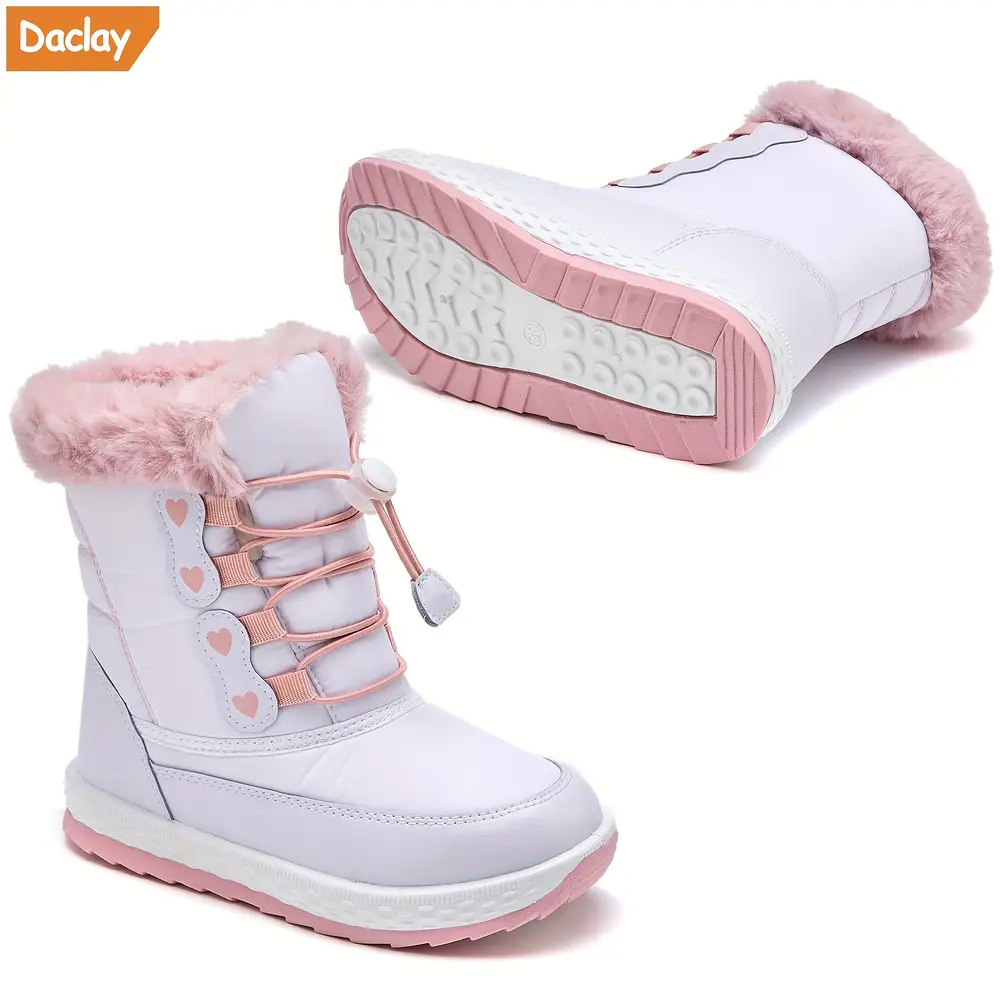 Bottes de neige montantes enfant imperméables – intérieur chaud et antidérapantes – Image 3