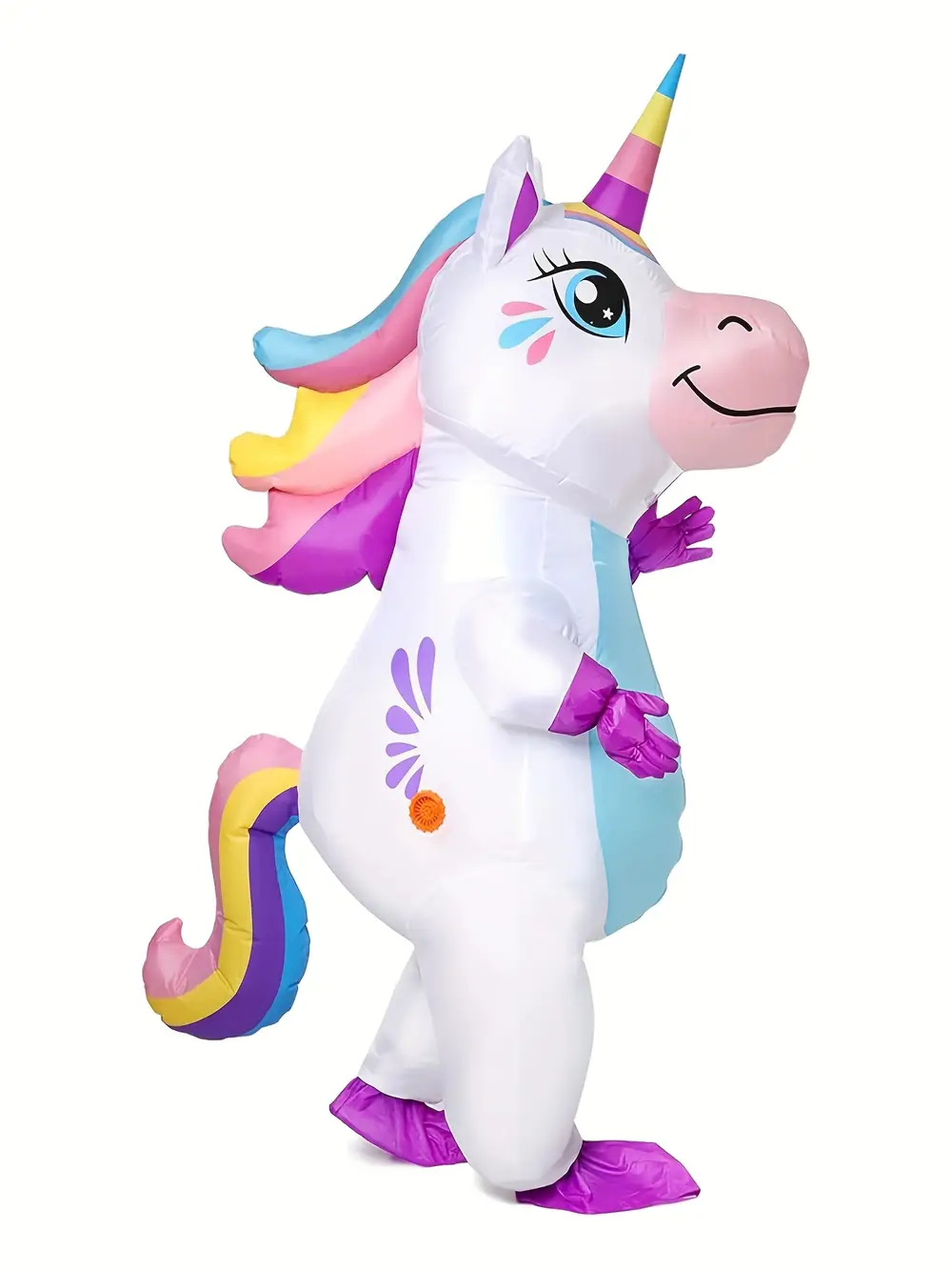 Costume gonflable licorne adulte – design pastel mignon idéal fêtes et Halloween – Image 3
