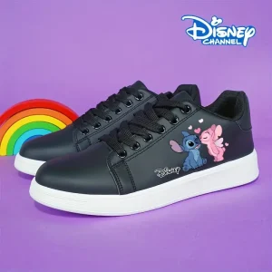 Chaussures de skate unisexes à motif Stitch & Angel – style décontracté Disney