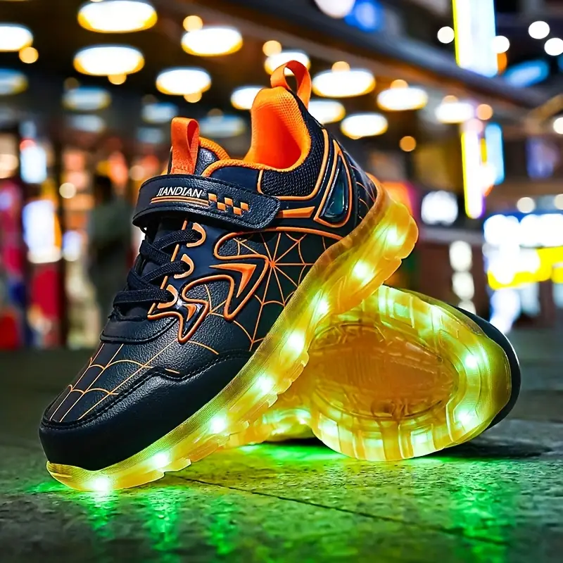 Baskets LED rechargeables USB – chaussures lumineuses mixtes pour sport et loisirs – Image 7