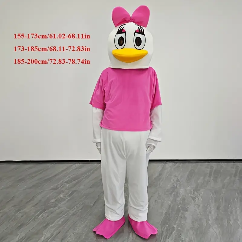 Costume mascotte Daisy Duck adulte – déguisement peluche style Disney – Image 3