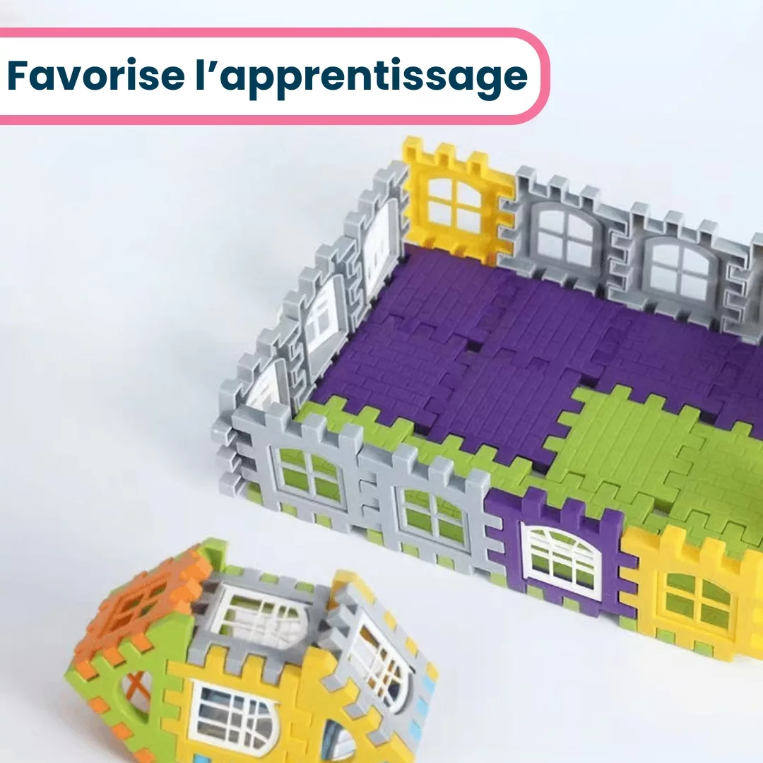 Jeu Enfant de Blocs de Construction Montessori Éducatif 2 ans, 3 ans et 4 ans – Image 6