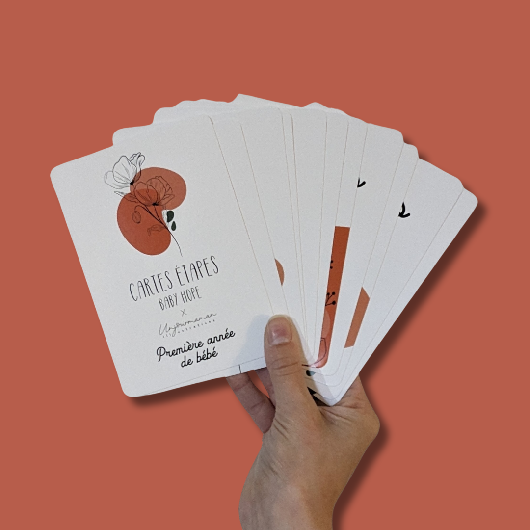 Première année de bébé – motif Fleurs