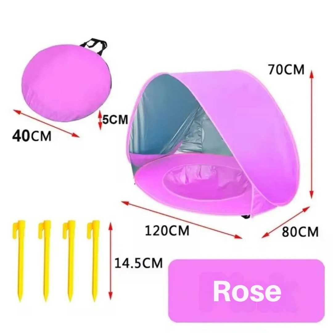 Tente de plage pour bébé – Protection UV 50+, anti-vent et moustiques – Idéale pour sorties en famille – Image 9