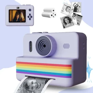 Appareil photo instantané enfant avec double caméra et impression thermique ludique