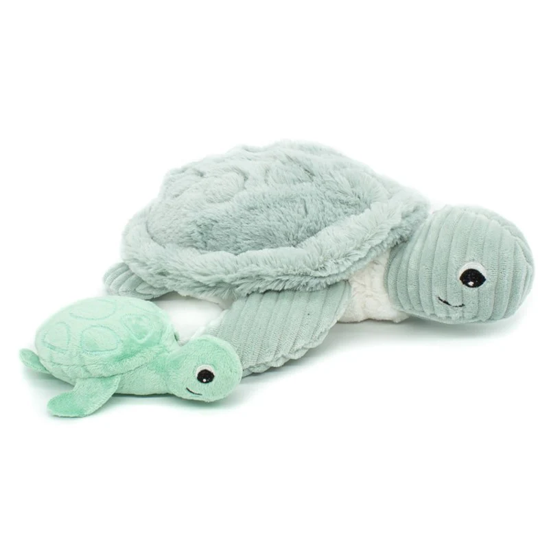 Peluche bébé aide à la séparation – Tortue Sauvenou et son bébé – Image 5
