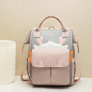 Sac à dos bébé fille isotherme – compartiment sec/humide et poches isolées