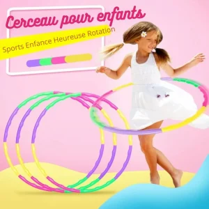 Cerceau hula hoop enfant – Jeu ludique pour développer motricité et coordination dès 3 ans