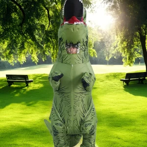 Costume gonflable dinosaure adulte – déguisement humoristique pour soirées et Halloween