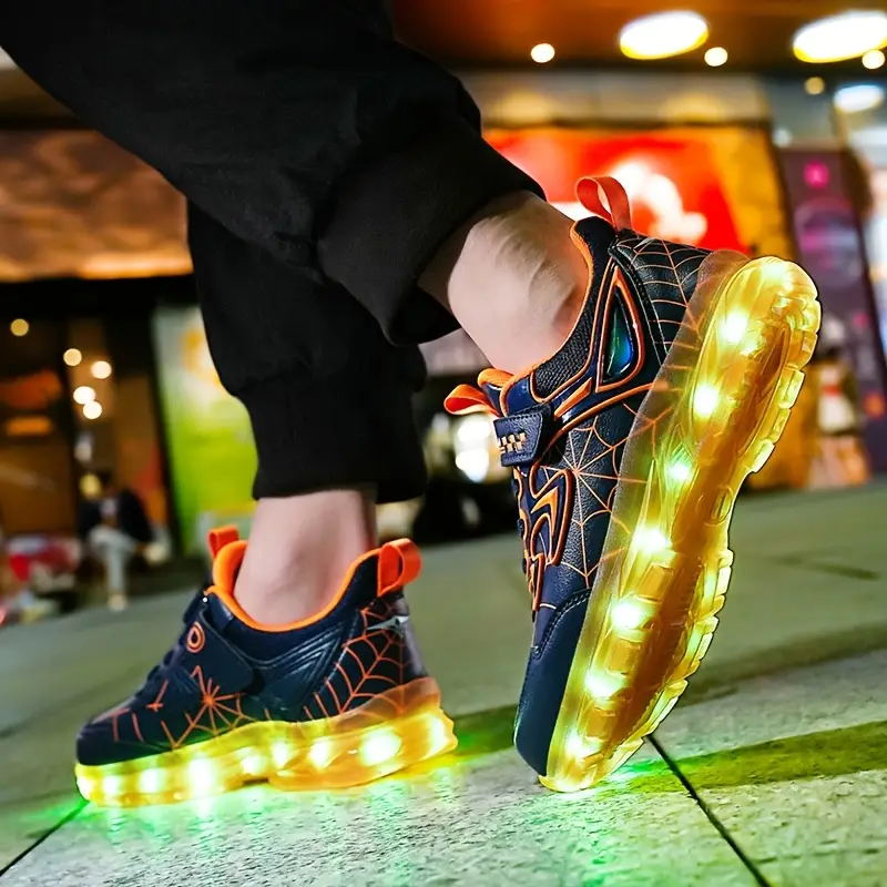 Baskets LED rechargeables USB – chaussures lumineuses mixtes pour sport et loisirs – Image 4