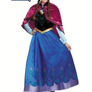 Déguisement princesse Anna fille – cape et jupe cosplay pour anniversaire